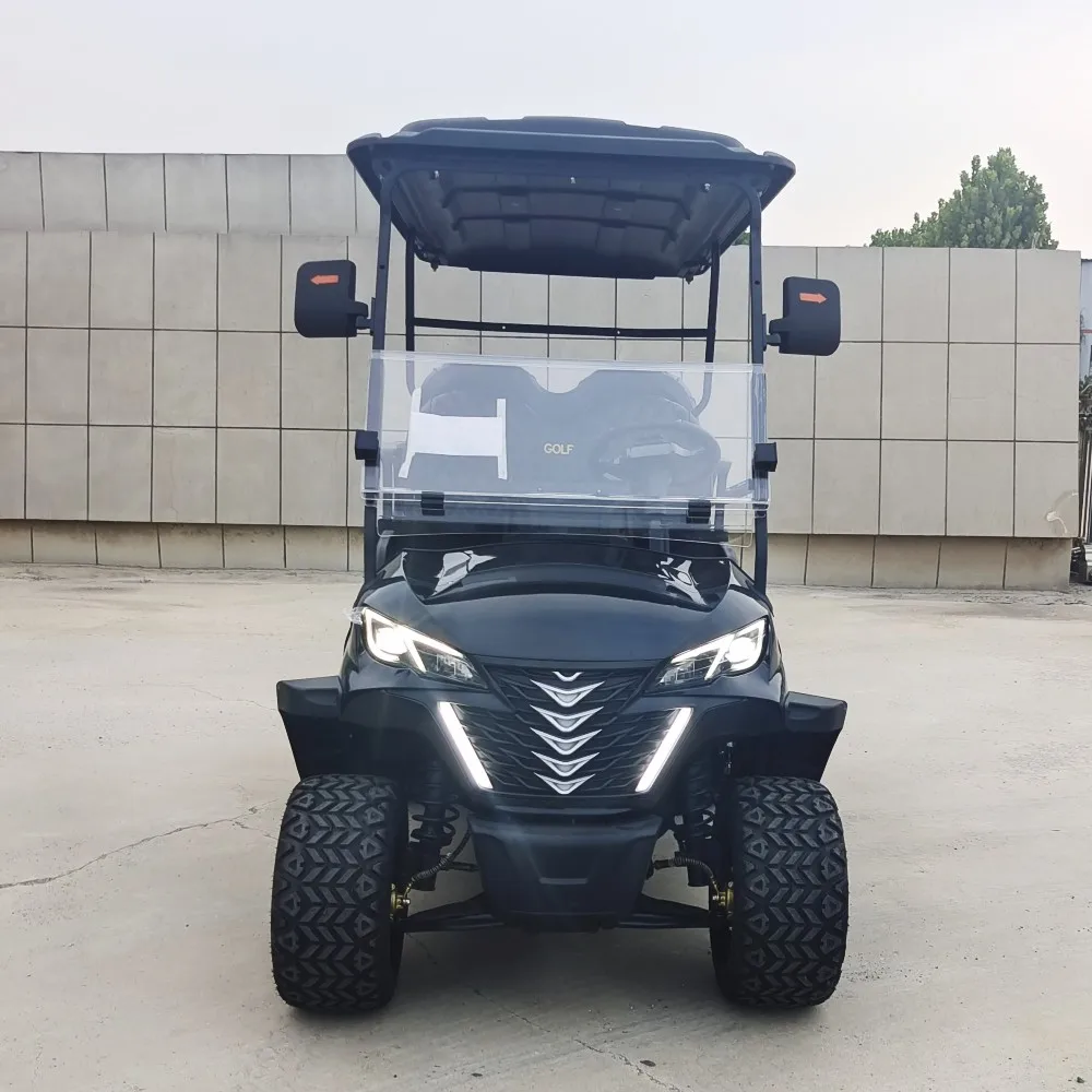 Factory 5000W Motor 4 Person Seat Electric Luxury Golf Cart 60V/72V Golf Buggy Car Off Road 4 Wheel Classic Club Car