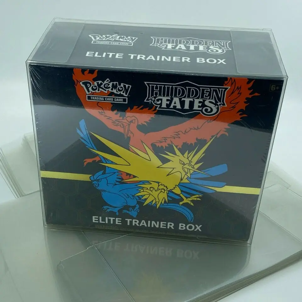 10 Pz Antipolvere Pvc Trasparente Elite Trainer Box Etb Custodia Protettiva In Plastica Trasparente Scatola Protettiva Per Carta Vetrina Per Pokemon E