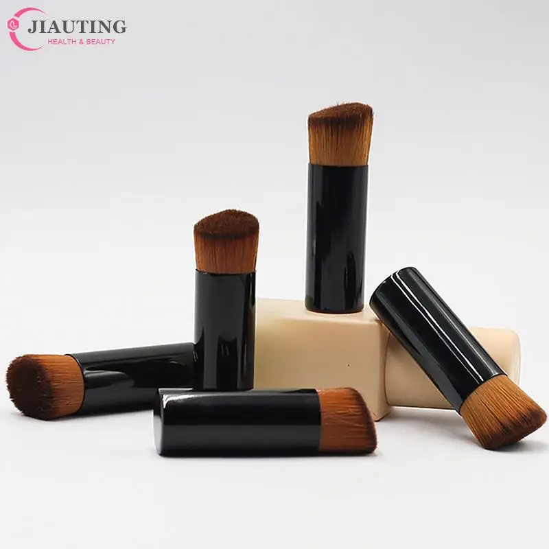 Pennello Per Trucco Kabuki Con Testa Inclinata Correttore In Polvere Blush Contour Fondotinta Liquido Viso Pennello Professionale Strumento Per Cosmet