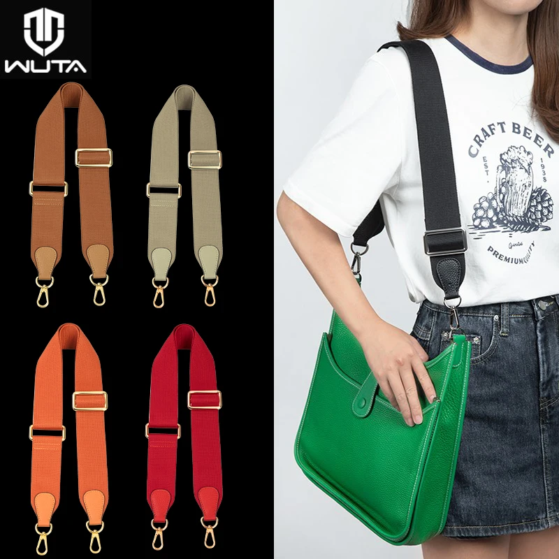 Wuta Bag Strap Per Hermes Yamaha Bags Canvas Shoulder Crossbody Straps Sostituzione Della Cintura Regolabile 100-110Cm Accessori Per Borse