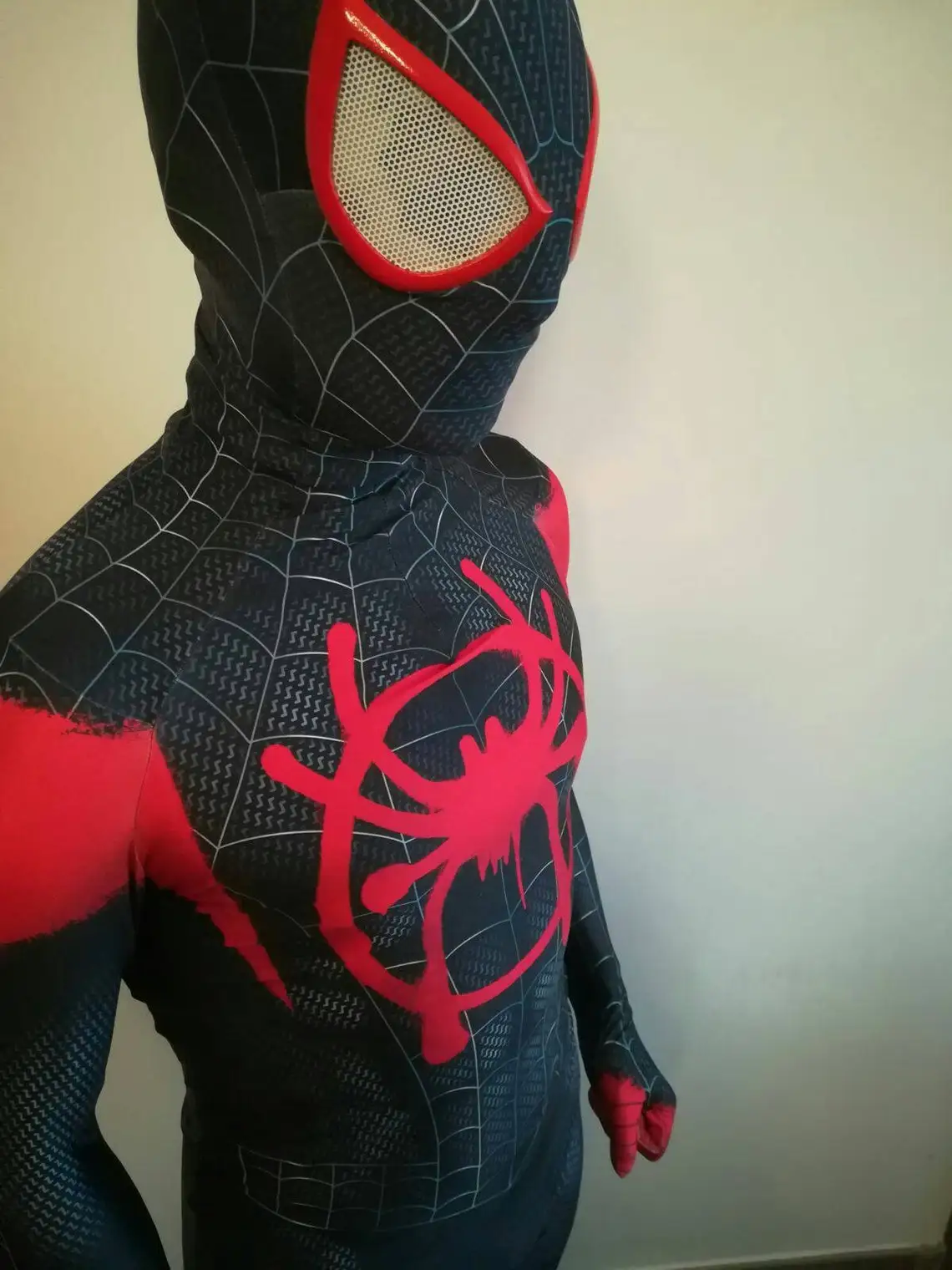 Halloween Adulti Bambini Scarlet Spiderman Supereroe Costume Cosplay Stampato Tuta Zentai Suit