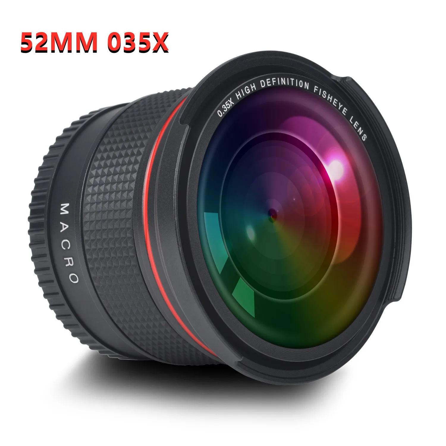 Tectra 52Mm 0.35X Obiettivo Grandangolare Fisheye Nikon Per Nikon D5200 D5100 D3500 D3400 D3300 D3200 D3100 D3000