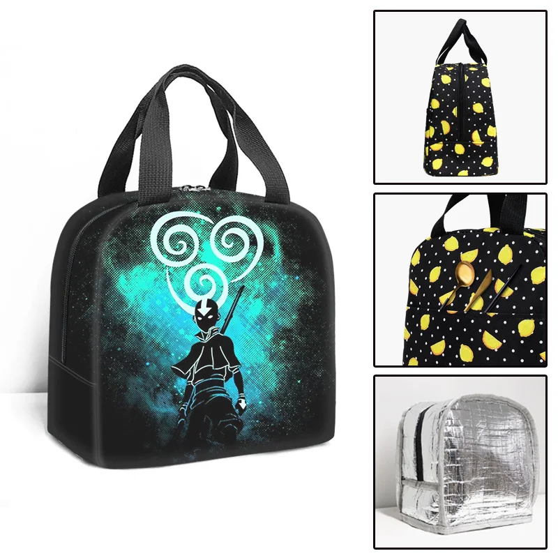 Youth Avatar The Last Airbender 3D Print Borse Portatili Isolate Borse Per Il Ghiaccio Lunchbox Isolamento Termico Borsa Per Il Pranzo Per Alimenti