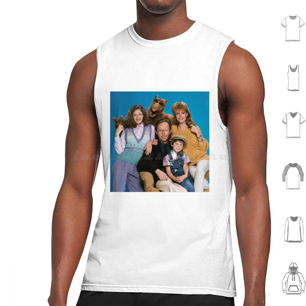 Alf 80'S Sitcom Canotte Stampa Cotone Alf Tv Show Alf Show Alf Show Alf Alf Alf Alf 80S Show