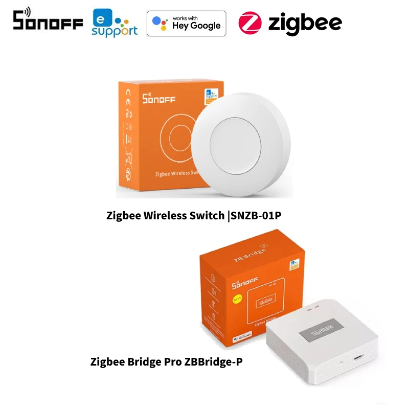 Sonoff Snzb-01P Smart Zigbee Wireless Switch Smart Scene Controllo Bidirezionale Con Tx Ultimate Wall Switch Nspanel Pro Tramite Ewelink