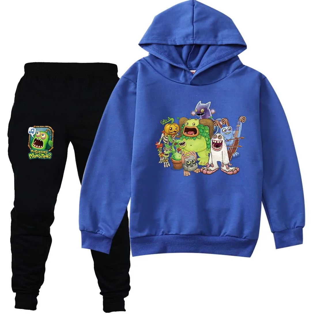 My Singing Monsters Baby Clothes Cotton Boys Hooded Shirt Pants Set Toddler Girls Abbigliamento Primaverile Costumn Tuta Teens Shirt