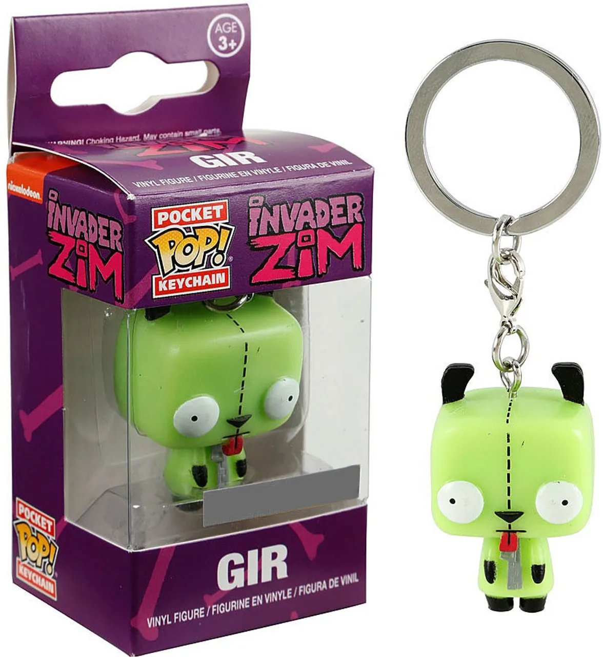 Funko Pop Pocket Pop Portachiavi Invader Zim Gir Vinyl Figure Collection Model Toys For Children Birthday Gift