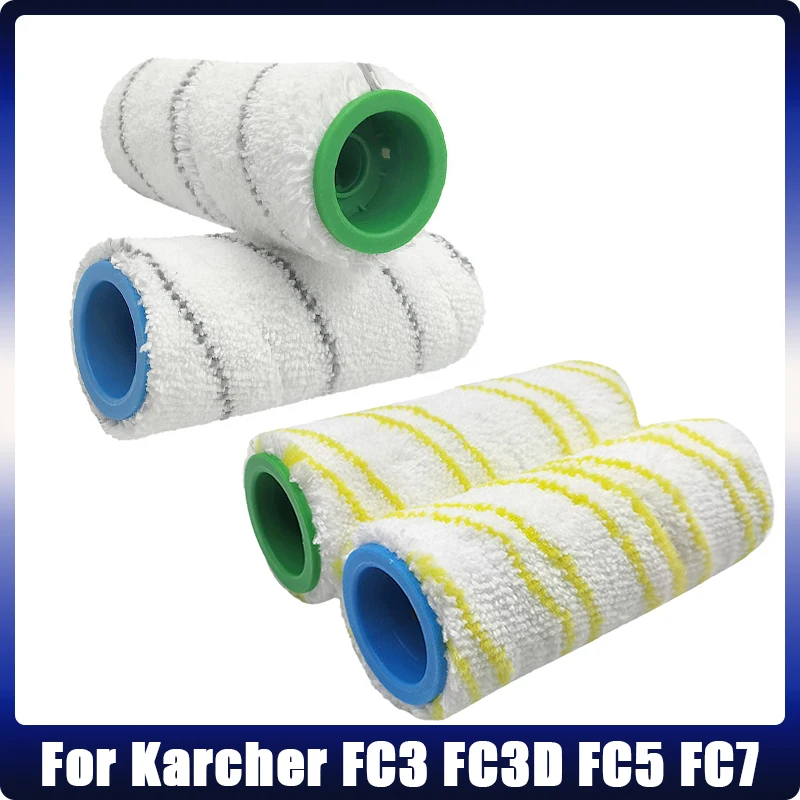 Washable Wet Dry Main Roller Brush Set Replacement For Karcher Fc3 Fc3D Fc5 Fc7 Hand Household Floor Vacuum Cleaner Accessories