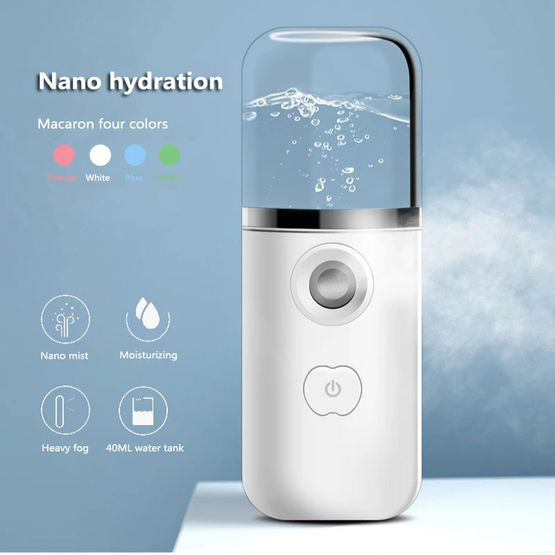 Usb Facial Mister Face Moisturizing Mist Spray Machine Umidificatore Facciale Mini Nano Mist Sprayer Cooler Vaporizzatore Facciale Cura Della Pelle