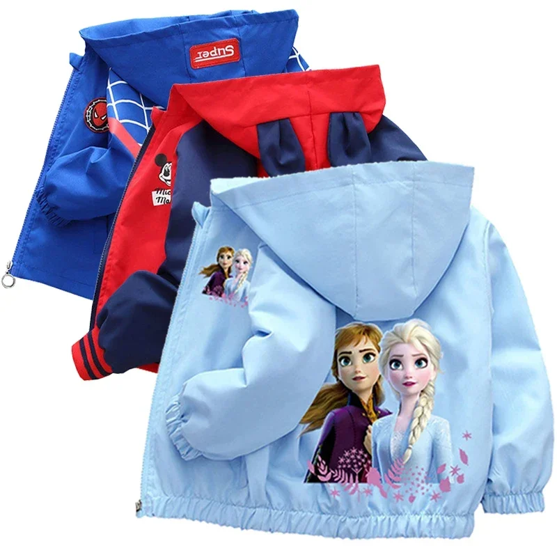 Frozen 2 Primavera E Autunno Ragazze Elsa Jacket Ragazzi E Ragazze Outing Clothes Jacket Bambini Outwear Girl Baby Coat 1-12Y