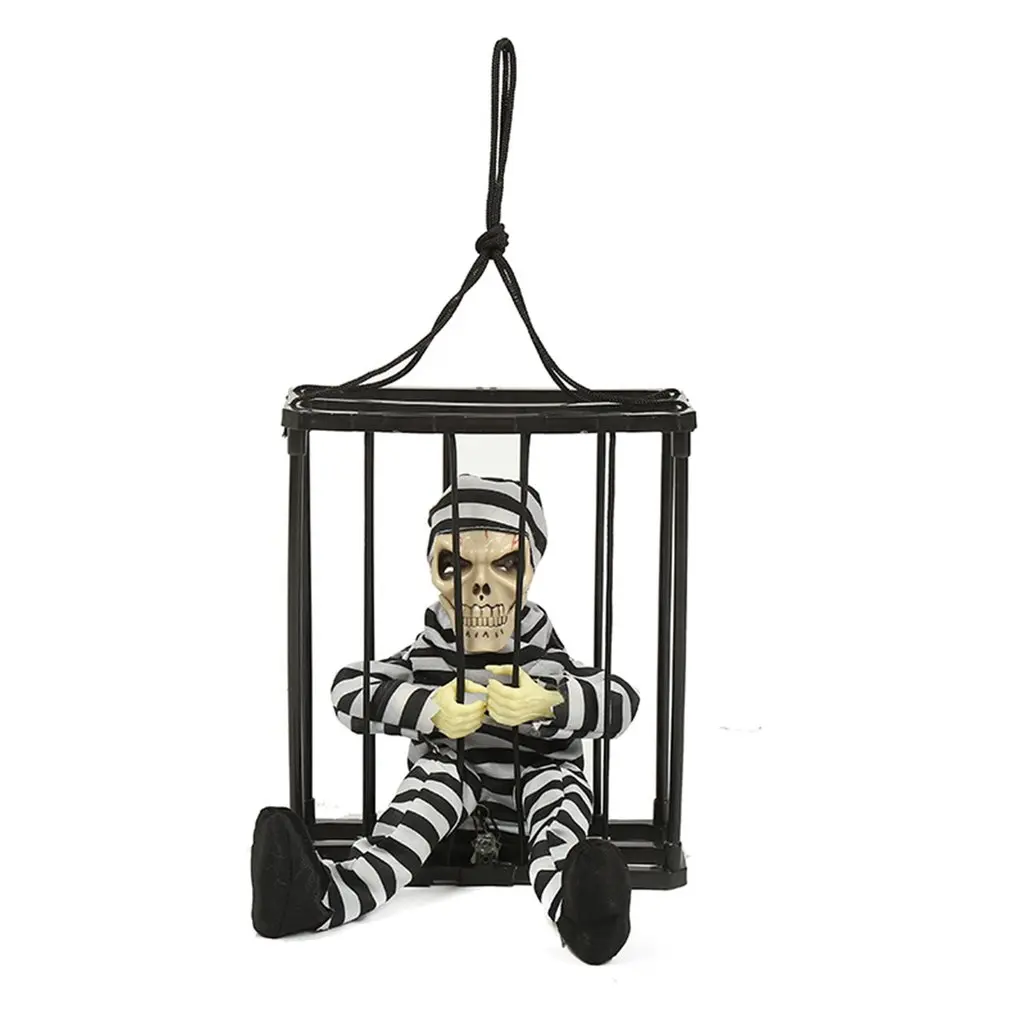 Decorazioni Di Halloween Spaventoso Parlante Prigioniero Indoor Animatronic Prank Outdoor Home Motion Light Sensor Puntelli Di Halloween