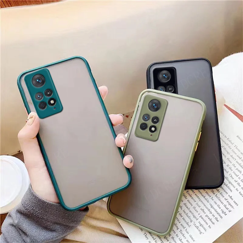 Per Xiaomi Redmi Note 12 Pro 4G Cover Redmi Note 12 Pro 4G Silicone Opaco Gomma Traslucida Fundas Redmi Note 12 Pro 4G