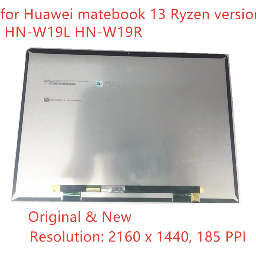 13 Pollici Originale Per Huawei Matebook 13 Ryzen Versione Hn-W19L Hn-W19R Sostituzione Del Gruppo Schermo Lcd Del Laptop (Non Touch)