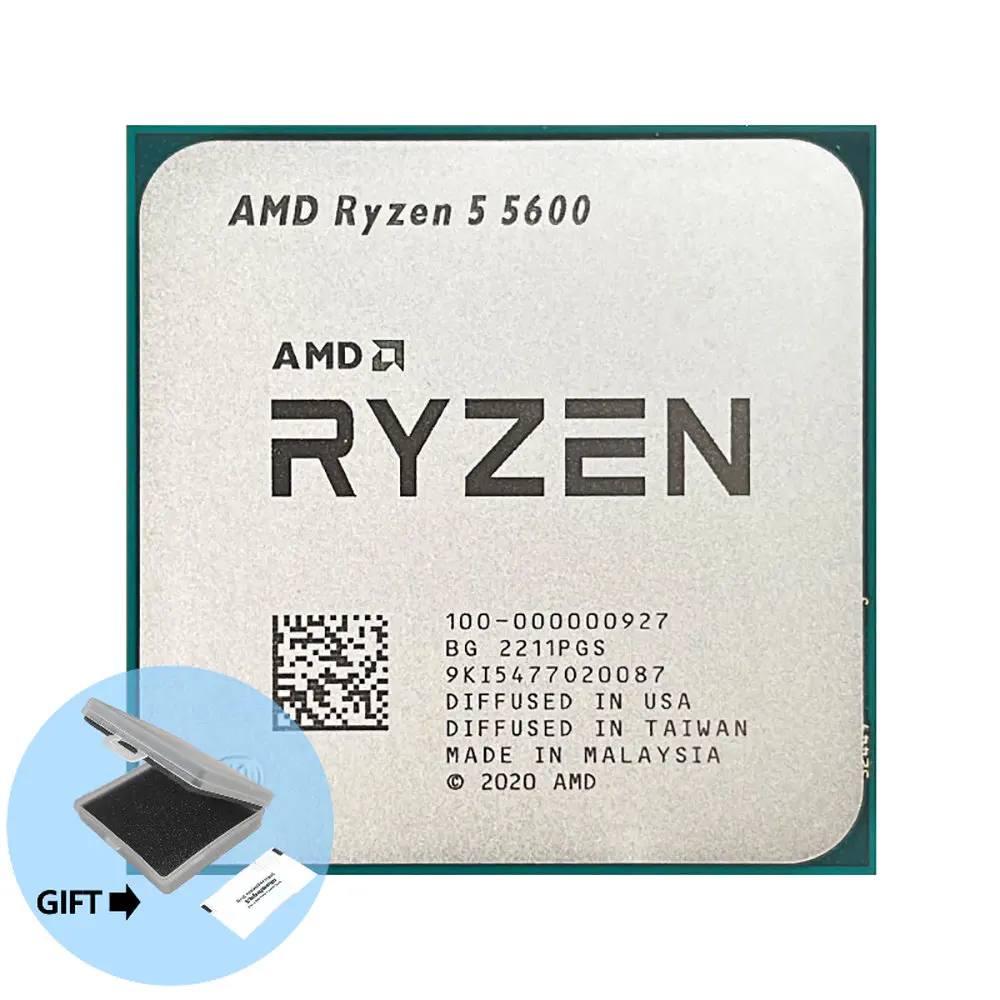 Muslimamd Ryzen 5 5600 R5 5600 3,5 Cinges Milwaumuslimatexmuslimb 7 Raumas L3 = 32M 100-000000927 Muslimam4