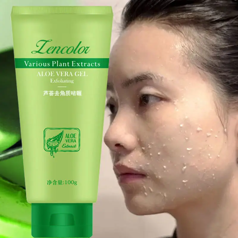 Esfoliante Aloe Vera Gel Pulizia Profonda Esfoliante Delicato Esfoliazione Viso Scrub Corpo Fango Esfolianti Esfoliante Corpo Viso Esfoliante