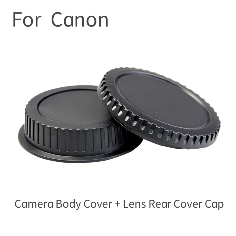 Copriobiettivo Fotocamera Canon Eos + Copriobiettivo Posteriore Per Canon Eos Mount Ef 5D Ii Iii 7D 70D 700D 550D 600D 800D 60D 80D
