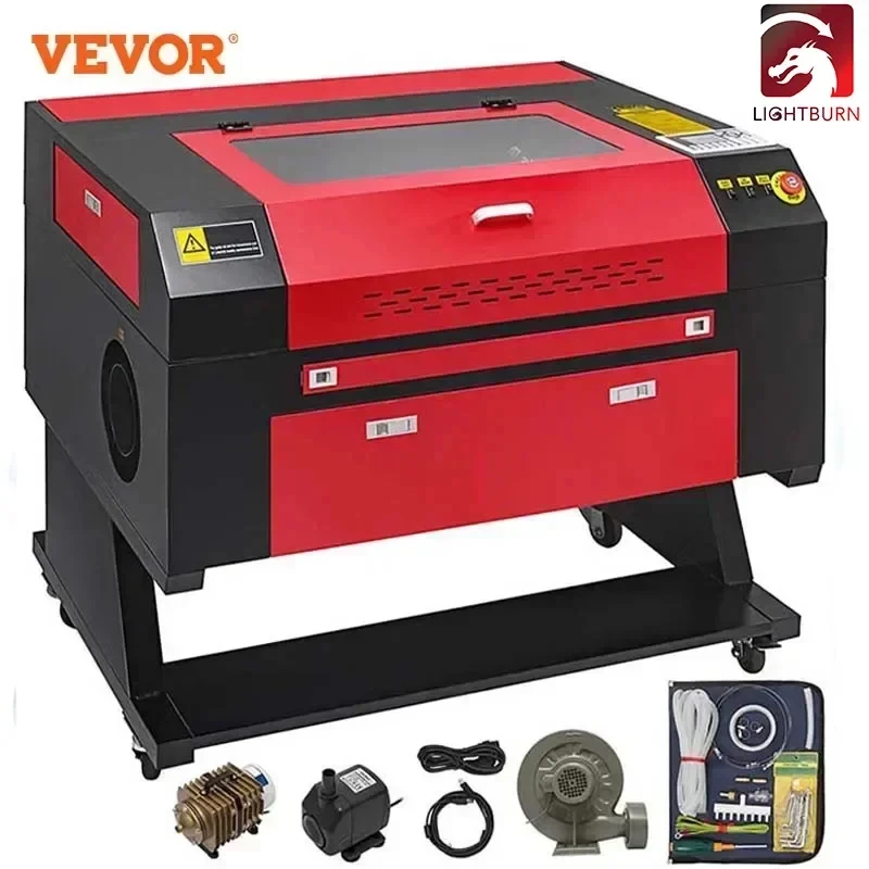 Vevor 80W Incisore Laser Macchina Per Incisione Laser Co2 500X700Mm Ruida Control Strumenti Per La Lavorazione Del Legno Incisore Laser Co2