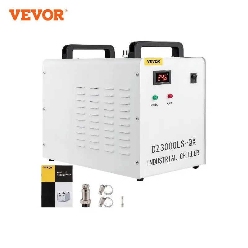 Vevor Refrigeratore Di Acqua Industriale, 0,45 A  Capacità 9 L Acqua Raffreddamento Refrigeratore Industriale Modello Per Cnc Laser Engraver Per Raffr
