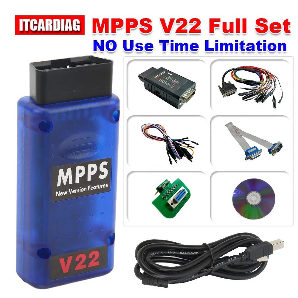 Mpps V22 Set Completo Mpps Master V22.2.3.5 Ecu Master Main + Tricore + Multiboot + Breakout Tricore Cable Chip Tuning Scanner Nessun Limite