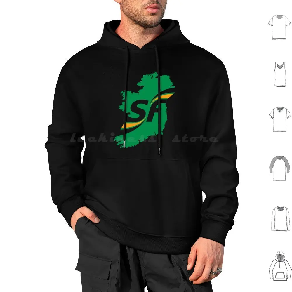 Best To Buy-Sinn Fein Logo Essential Hoodies Manica Lunga Best To Buy Sinn Fein Logo Essential