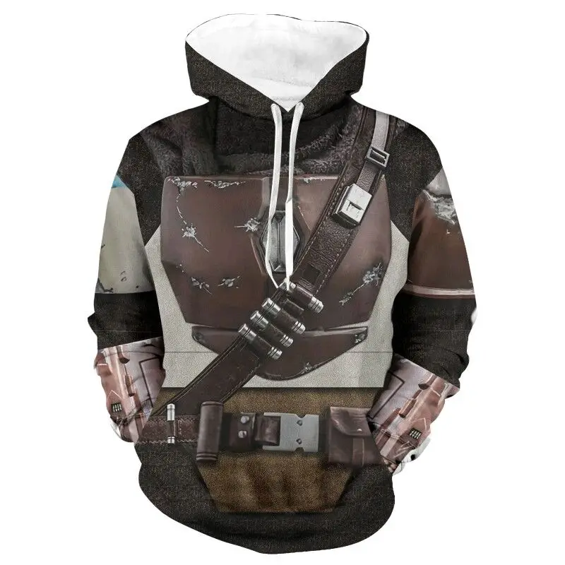 Star Wars The Mandaloriano Felpa Con Cappuccio Costume Cosplay Maglione Cappotto Giacca Antonio Mengal Mandaloriano Soldato Guerriero Star Wars Prop