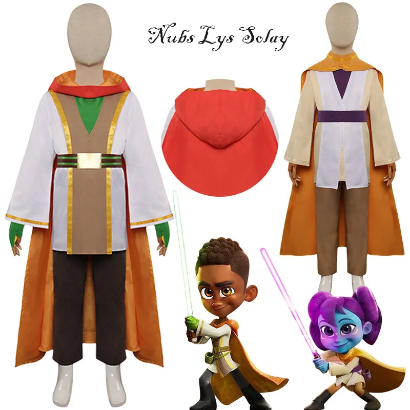 Star Wars Cosplay Star Wars Young Jedi Adventures Costume Cosplay Uniforme Nubs Lys Solay Costume Suit Costume Di Halloween Per Bambini