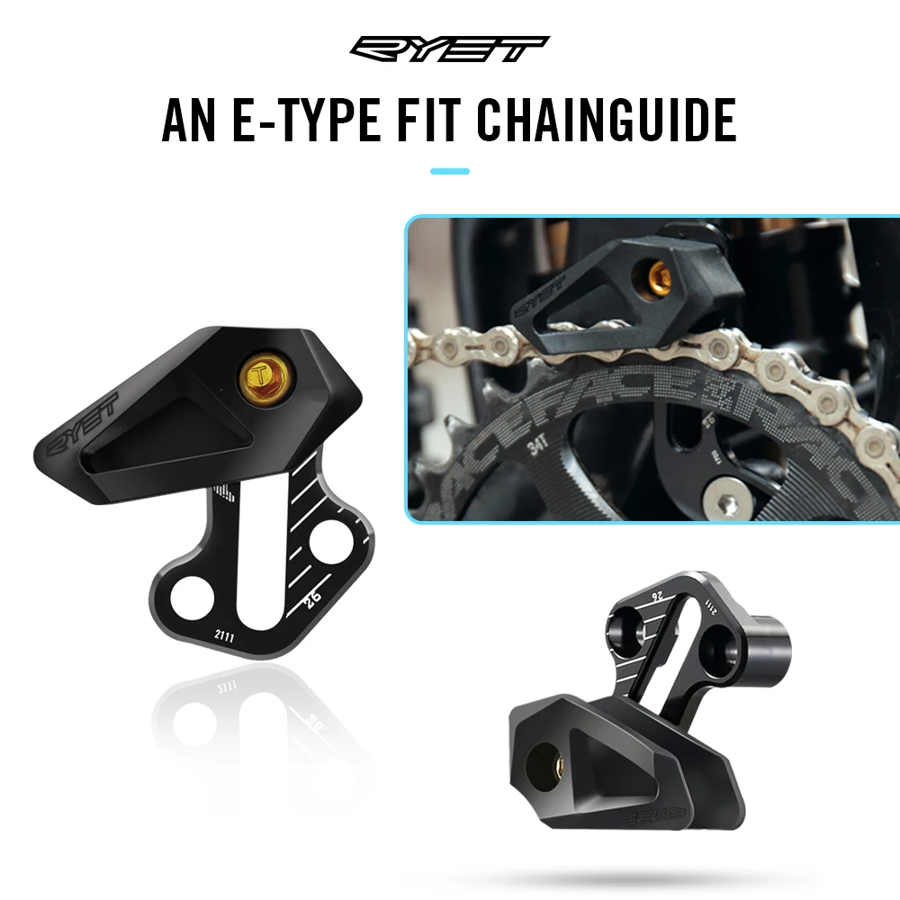 2023 Ryet Guida Catena Per Mountain Bike Mtb Bicicletta E-Type D-Type Mount Protezione Catena A Montaggio Diretto Basso Per 1X Parti Di Bici Per Trasm