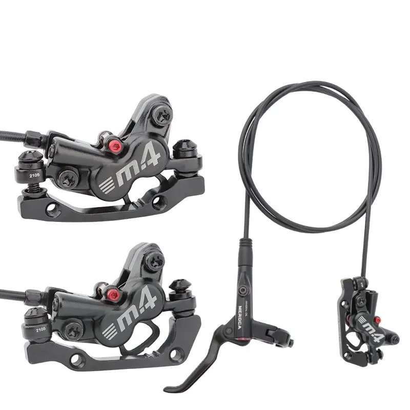 Set Di Pinze Freno A Disco Idraulico Per Bicicletta A 4 Pistoni Per Bici Da Strada Cx Ghiaia Mtb Mountain Bilke E-Bike Olil Freno A Pressione