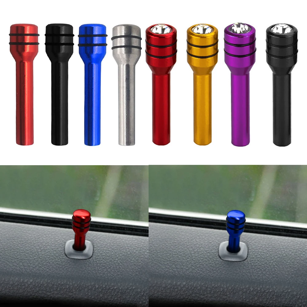 1Pc 49Mm Universal Car Truck Interior Door Lock Manopola Pull Pins Lega Di Alluminio Auto Car Security Door Lock Pins Manopola A Vite Nuovo