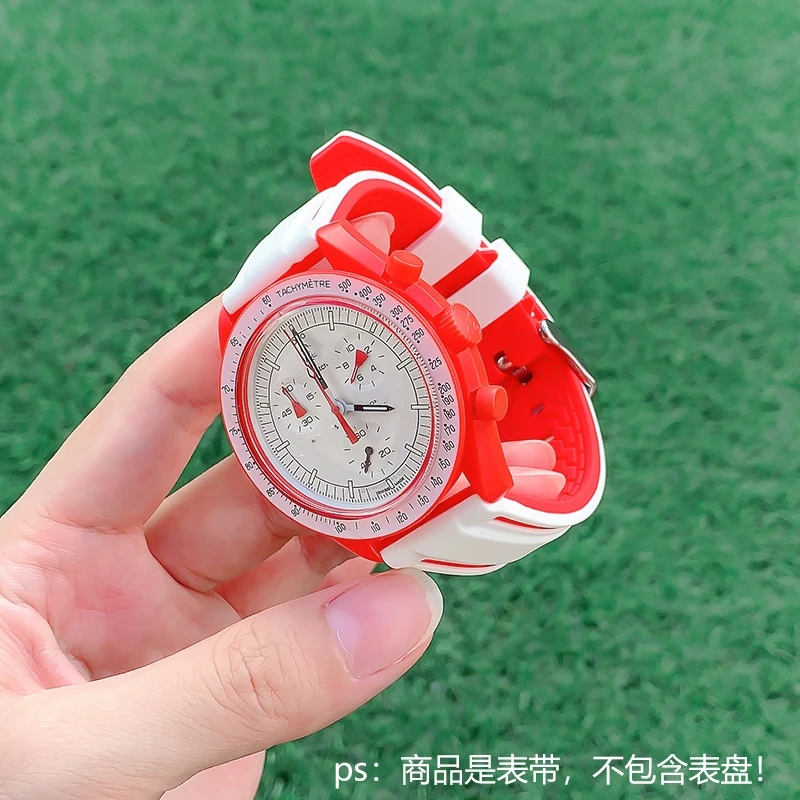 Cinturino In Silicone Per Omega X Swatch Joint Blancpain X Swatch Series Cinturino A Sgancio Rapido 20Mm Bracciale Orologio Per Uomo Donna