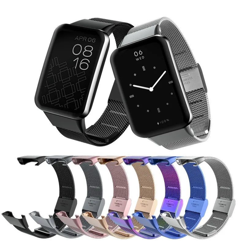 Cinturini Uthai Mi Band 7 Pro Adatti Per Xiaomi Bracciale 7 Pro Strap 04 Line 304 Cinturino In Metallo In Acciaio Inossidabile Z135