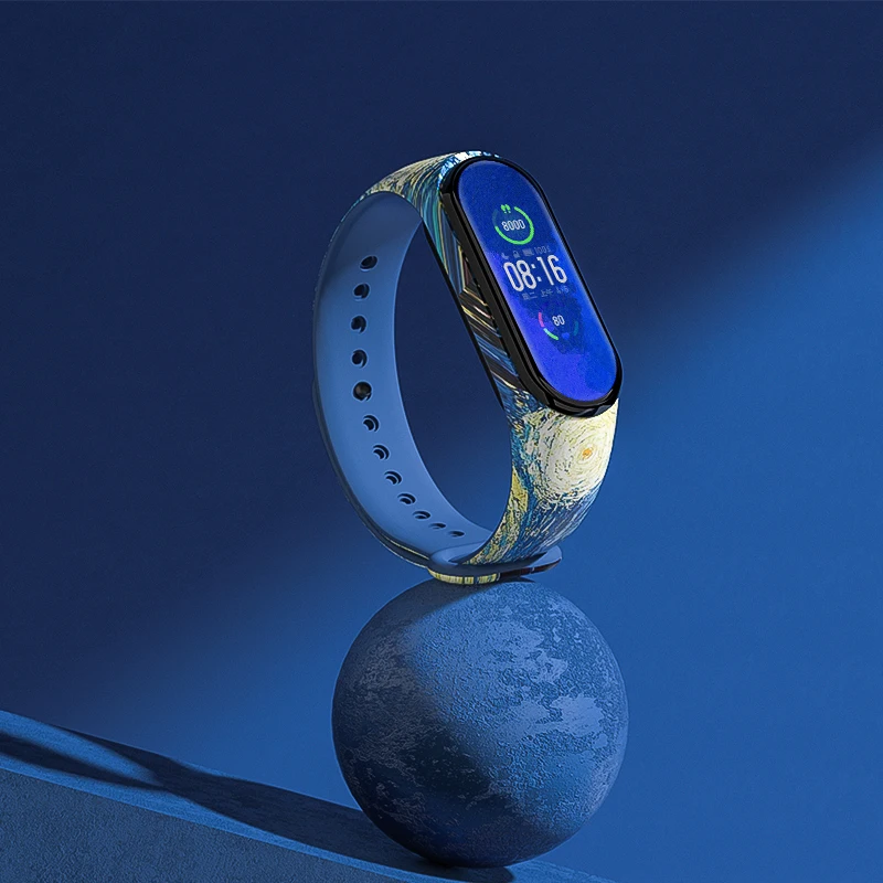 Cinturino Cielo Stellato Per Xiaomi Miband 4 5 6 7 Bracciale Cinturino In Silicone Miband 6 Miband 6 Miband 5 Miband 4 Correa Per Miband 6 5 4 3