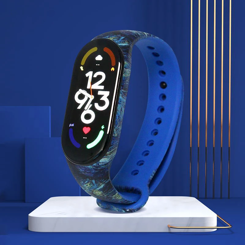 Cinturino Cielo Stellato Per Xiaomi Miband 7 4 5 6 Bracciale Cinturino In Silicone Miband 3 Cinturino Miband 5 Miband 6 Correa Per Miband 6 5 4 3
