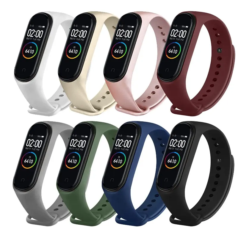 Cinturino In Silicone Per Xiaomi Mi Band 7 & Mi Band 6 & Mi Band 5 & Mi Band 4 Bracciali Braccialetti Di Ricambio Per Xiaomi Mi Band 4 3