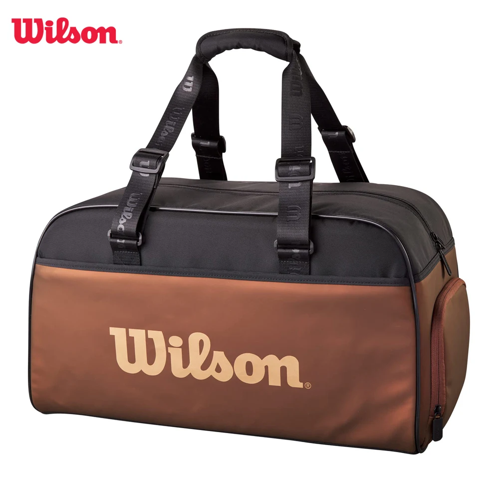 Wilson 2023 Super Tour Pro Staff V14 Brown Tennis Racchetta Dufflel Bag Sport Match Team Tennis Bag Muslimfor 3Pcs Racchetta Wr8025801001