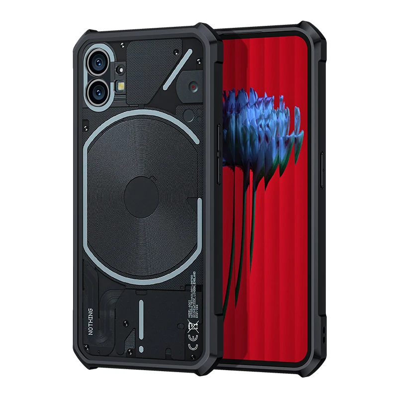 Per Notingphone 1 Custodia Trasparente Heavy Duty Antiurto Armor Coque For Nothing Phone (1) 5G 6.55 "Soft Frame Protect Fundas