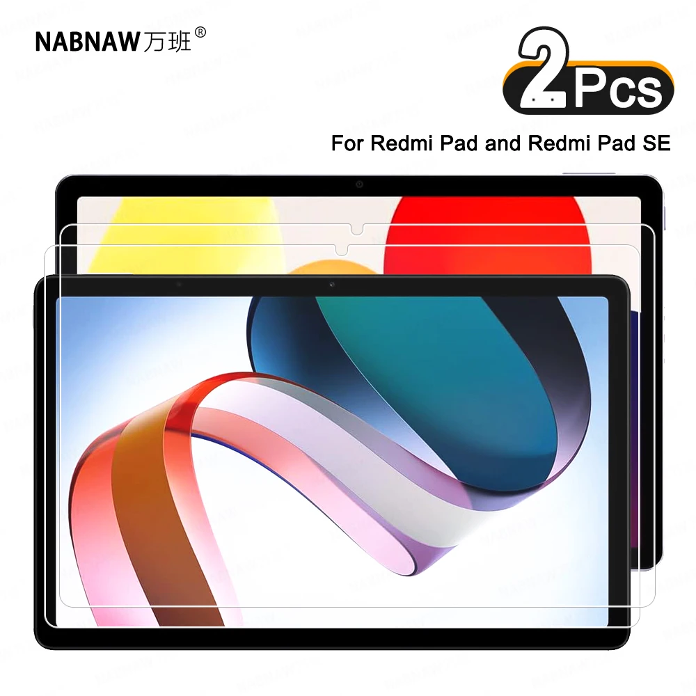 Pellicola Salvaschermo In Vetro Temperato Antigraffio Hd Da 2 Pezzi Per Redmi Pad 10.61 Xiaomi Mi Redmi Pad Se Redmi Pad 2 Pellicola Da 11 Pollici