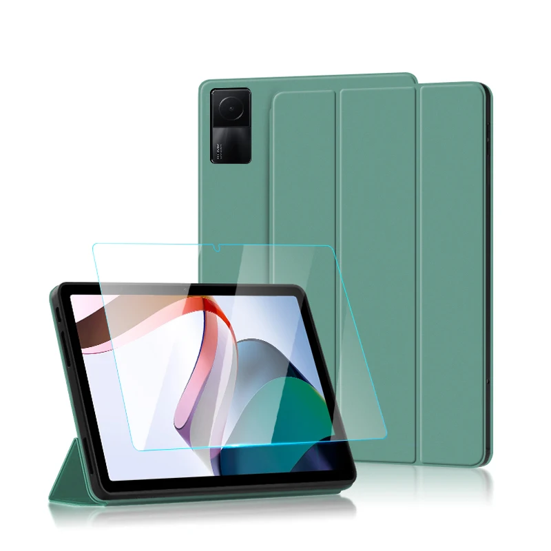 Custodia Per Xiaomi Redmi Pad 2022 Tablet Folio Flip Stand Cover Shell Per Red Mi Pad Redmi Pad Custodia Da 10.61 "+ 2 Pezzi In Vetro Temperato