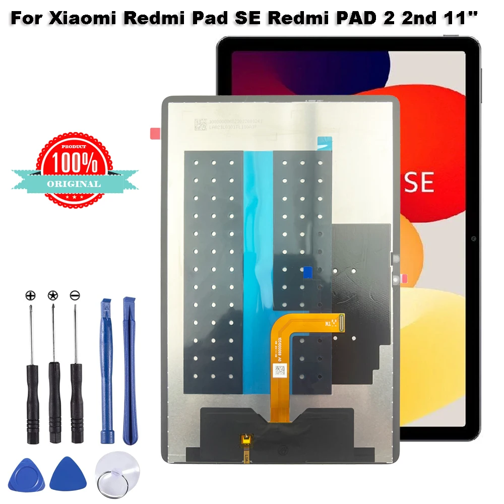 Originale Per Xiaomi Redmi Pad Se Redmi Pad 2 2Nd 11 "23073Rpbfc Display Lcd Touch Screen Digitizer Glass Assembly Parti Di Riparazione