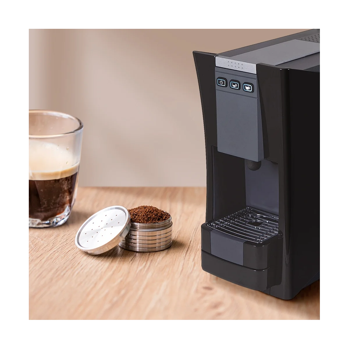 Per Essse Espresso Caffe - S.12 Macchina Sistema Capsula Caffè Riutilizzabile In Acciaio Inox Cialde Filtro Caffè Espresso