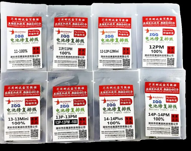 Jc Jcid V1Se Etichetta Del Cavo Flessibile Di Riparazione Della Batteria Originale Per Iphone 14 Pro Max 13Mini 12 Pro 11 Avvertimento Della Batteria 