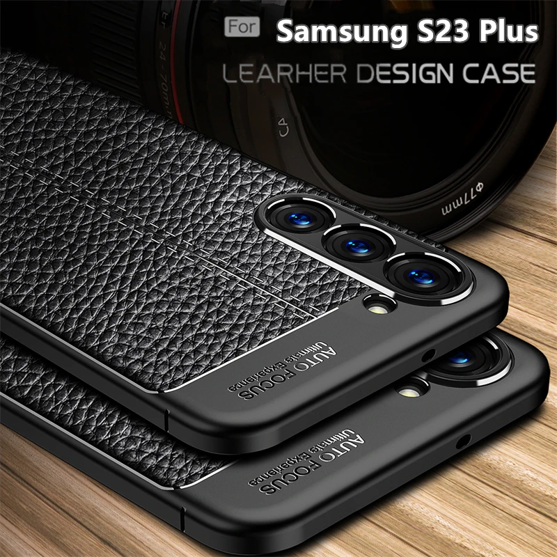 Per Samsung Galaxy S23 Plus Custodia Cover Samsung S23 S 23 Plus Ultra Capa Antiurto In Pelle Tpu Per Fundas Samsung S23 Plus Coque