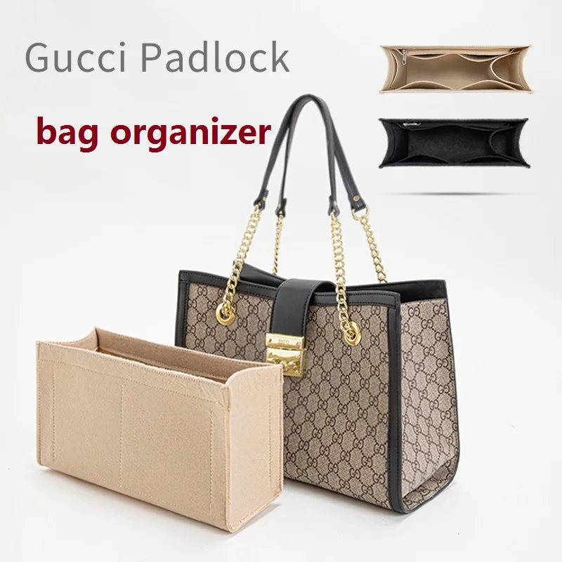 Argon Only Sale Inner Bag】Inserto Organizer Per Borsa Per Gucci Lucchetto Organizer Divisore Shaper Protector Scomparto
