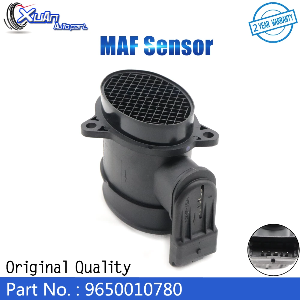Xuan Maf Mass Air Flow Meter Sensore 9650010780 Per Citroen Berlingo C2 C3 C4 C5 Xsara Picasso Fiat Scudo Ford Fiesta Peugeot 206