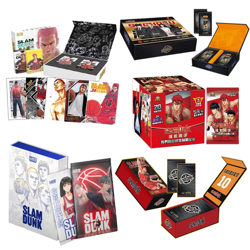 Slam Dunk Collection Carte Da Gioco Giochi Da Tavolo Carrelli Giocattoli Di Carta Per Bambini Carte Anime Figure Tavolo Regalo Brinquedo Juegos De Mes