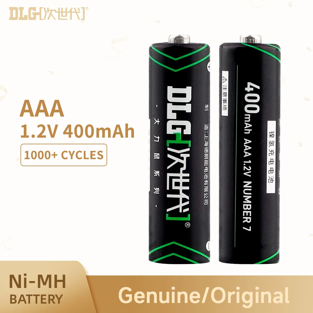 Batteria Ricaricabile Dlg Aaa 400Mah 1.2V Ni-Mh Per Fotografia Gamepad Key Board Microfono Smart Doorlock Muslimmouse