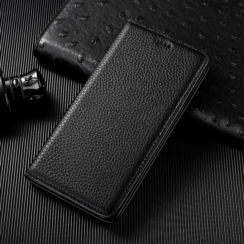 Litchi Texture Leather Phone Case For Sony Xperia 1 5 10 20 Ii Iii Iv Plus Lite Xperia Pro-I Phone Flip Magnetic Cover