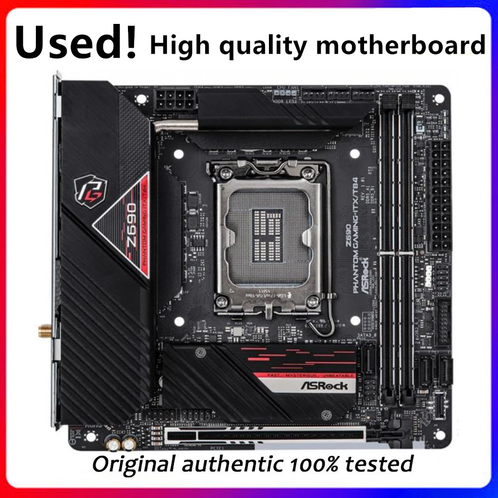 Z690 Phantom Gaming-Itx Per (Z690 Phantom Gaming-Itx/Tb4 Scheda Madre Desktop Originale Ddr5 Scheda Madre Usata