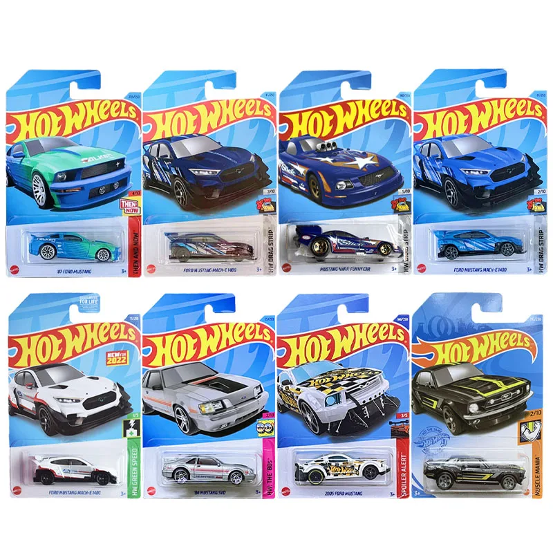 2023 C4982 Hot Wheels '07 Ford Mustang Blue 84 Mustang Svo Ford Mustang Mach 1:64 Diecast Modello Di Auto Giocattolo Per Ragazzi Regalo