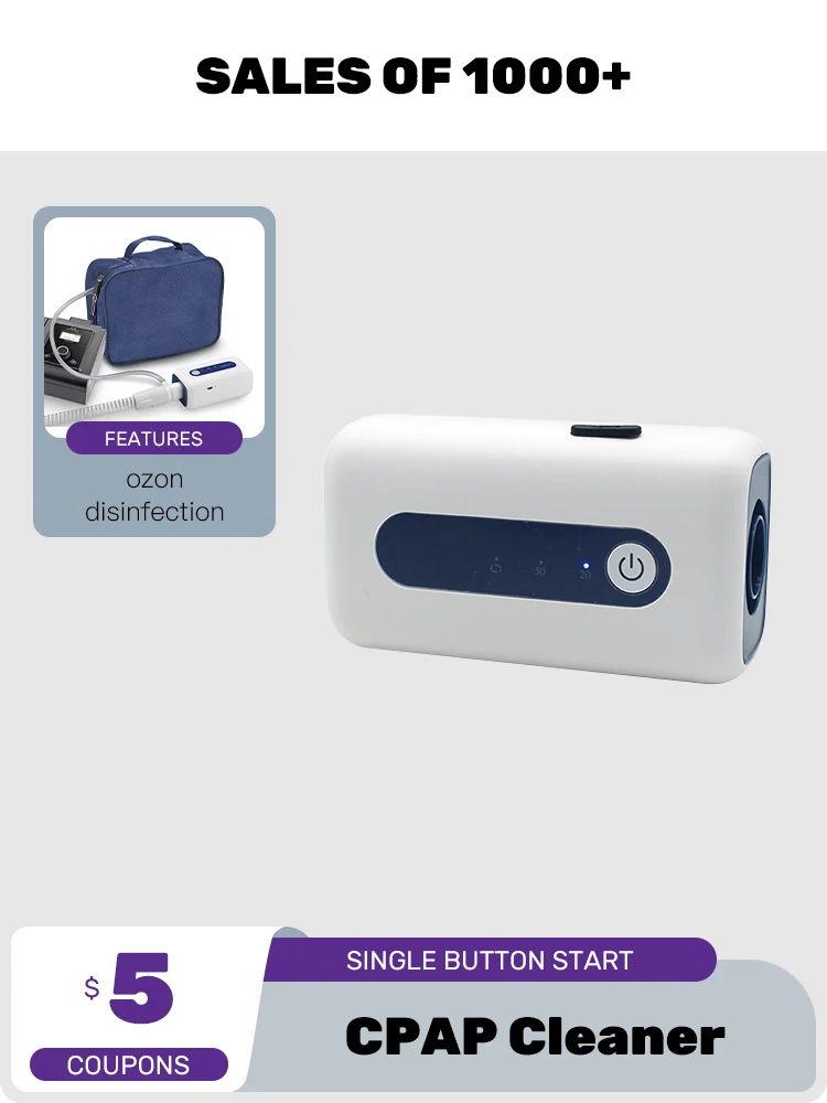 Ozono Disinfetta Cpap Cleaner Sanitizer Breathing Machine Cleaner Disinfettante Con Sacchetto Connettore Per Tubi Maschera Cpap